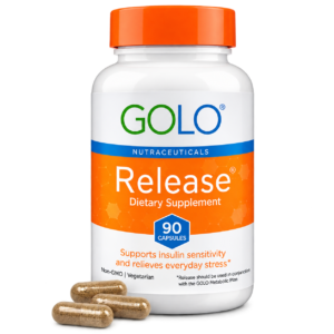 GOLO Release supplement bottle and capsules